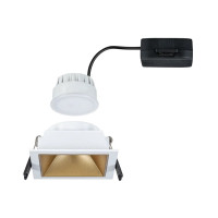 Recessed luminaire 3-Step-Dim Cole white/gold IP44 SQUARE Recessed luminaire 3-Step-Dim Cole white/gold IP44 SQUARE