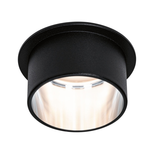 Recessed luminaire LED 6W Black matt#Brushed iron IP44 GIL