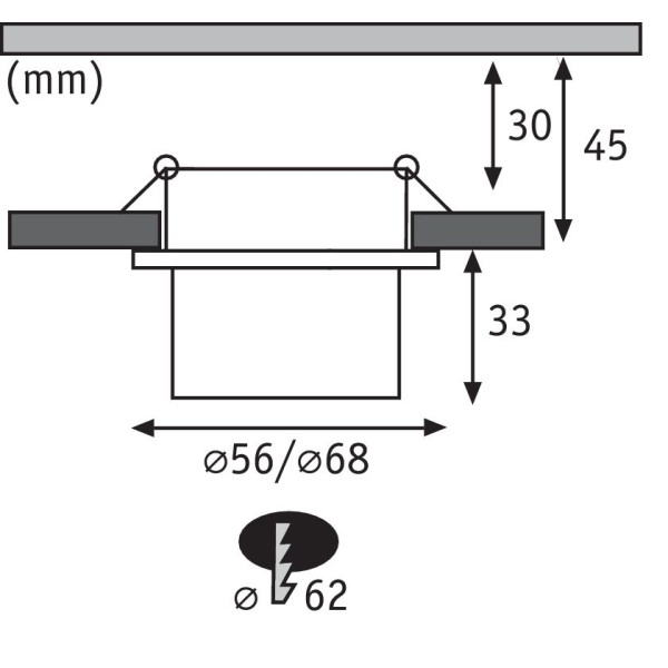 Recessed luminaire LED Black matt#Gold IP44 GIL Recessed luminaire LED Black matt#Gold IP44 GIL