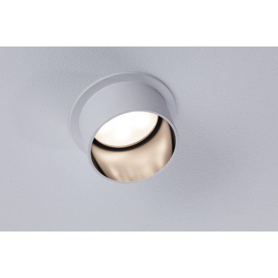 Įleidžiamas šviestuvas LED 6W matinė balta#Šlifuotas plienas IP44 GIL