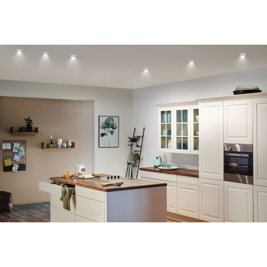 Įleidžiamas šviestuvas LED 6W matinė balta#Šlifuotas plienas IP44 GIL