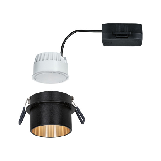 Süvistatav valgusti LED Matt must#Kuldne IP44 GIL