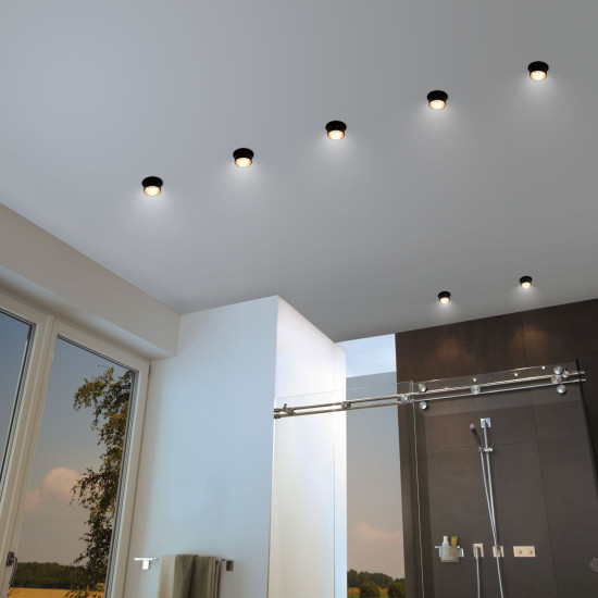 Süvistatav valgusti LED Matt must#Kuldne IP44 GIL
