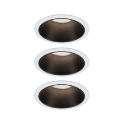 Įleidžiamas šviestuvas juodu reflektoriumi LED 3x6,5W 3 pakopų reguliuojamas COLE