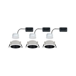 Įleidžiamas šviestuvas juodu reflektoriumi LED 3x6,5W 3 pakopų reguliuojamas COLE