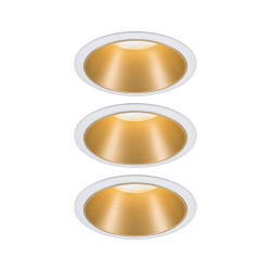 Süvistatav valgusti matt kuldne reflektor LED 3x6.5W 3-step dim COLE