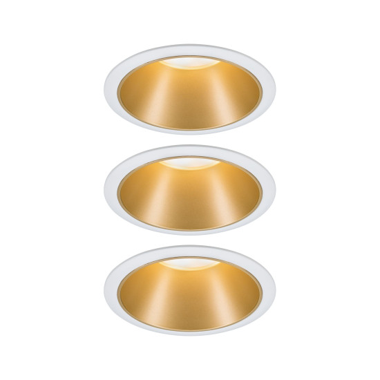 Süvistatav valgusti matt kuldne reflektor LED 3x6.5W 3-step dim COLE