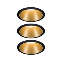 Süvistatav valgusti matt kuldne reflektor LED 3x6.5W 3-step dim COLE