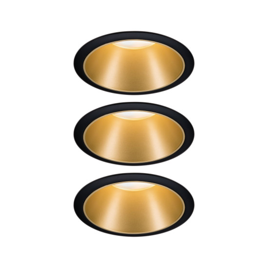 Süvistatav valgusti matt kuldne reflektor LED 3x6.5W 3-step dim COLE