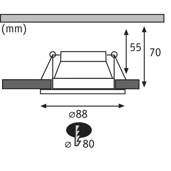 Süvistatav valgusti matt hõbedane reflektor LED 6.5W 3-step dim COLE Süvistatav valgusti matt hõbedane reflektor LED 6.5W 3-step dim COLE