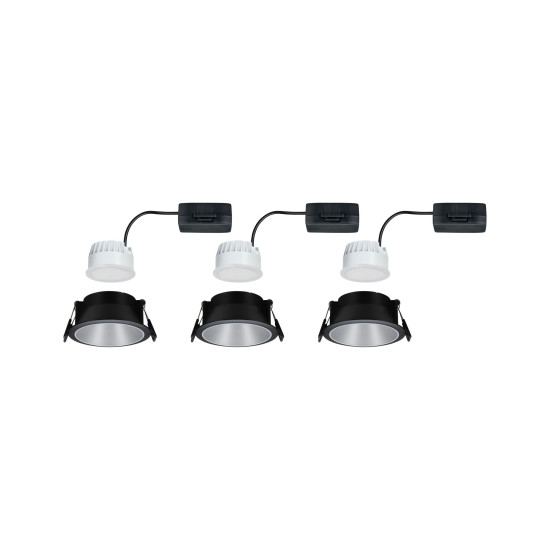 Süvistatav valgusti matt hõbedane reflektor LED 3x6.5W 3-step dim COLE