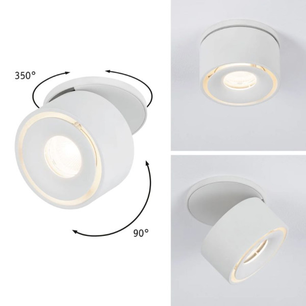 Recessed luminaire matt white SPIRCLE