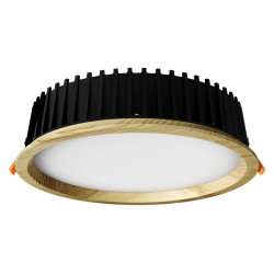 Recessed LED light RONDO WOODLINE 264 18W IP20 3000K 1986lm Pine