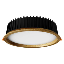 Recessed LED light RONDO WOODLINE 264 18W IP20 3000K 1986lm Oak