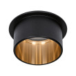 Recessed luminaire LED 6W Black matt#Gold IP44 GIL