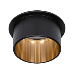 Recessed luminaire LED Black matt#Gold IP44 GIL