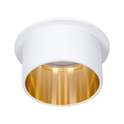 Recessed luminaire LED Matt white#Gold IP44 GIL