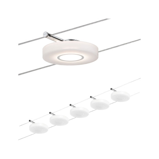 LED Cable system DiscLED I Basic Set 5x200lm 5x4,3W