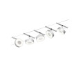 Trossvalgusti 5x400lm matt/kroom CIRCLE BASIC