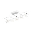LED vaijerivalaisinsetti valkoinen mattakromi CIRCLE BASIC