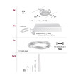 LED vaijerivalaisinsetti mattakromi ROUND MAC