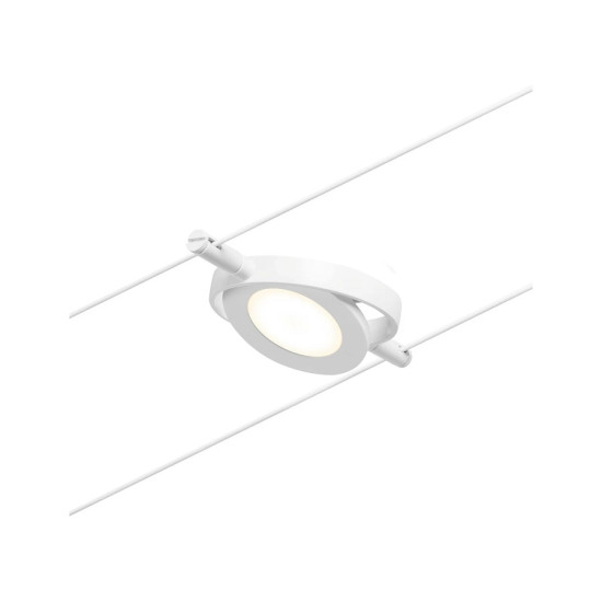 LED vaijerivalaisinsetti valkoinen PYÖREÄ MAC