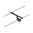 Kabelių šviestuvas sistema GU5,3 5x10W matinė juoda/chromas SALT