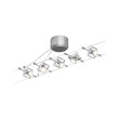 Vaijerivalaisinsetti 5x10W LED GU5,3 Mac