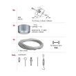 Vaijerivalaisinsetti 5x10W LED GU5,3 Mac