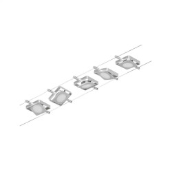 Kabelių šviestuvas sistema 5 x 4,5W MACLED