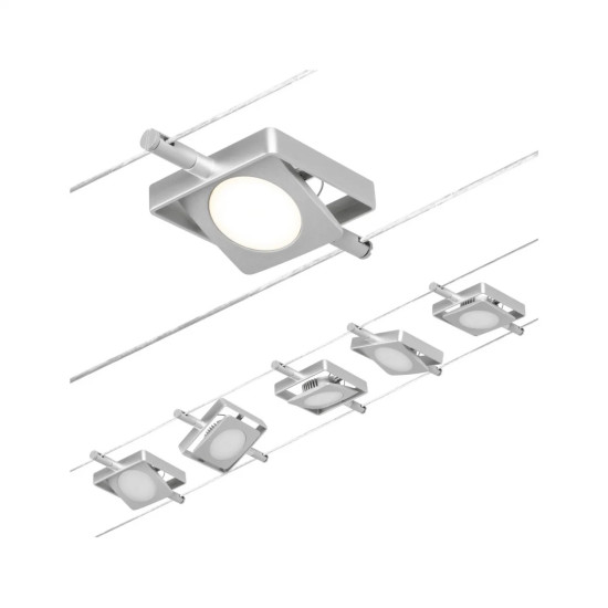 Vaijerivalaisinsetti 5 x 4,5W MACLED