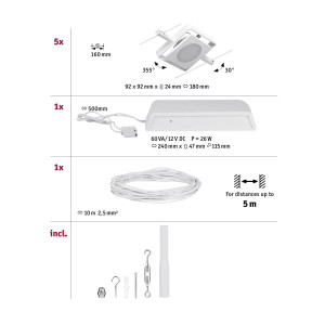 Trossvalgusti 5x4,5W matt valge MACLED Trossvalgusti 5x4,5W matt valge MACLED