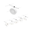 LED vaijerivalaisinsetti valkoinen mattakromi CIRCLE BASIC