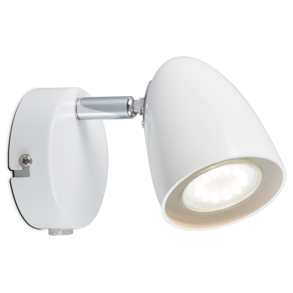 Sienas gaismeklis balts SIERRA