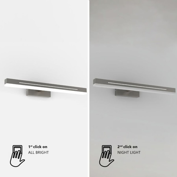 Seinavalgusti kroom Otis 60