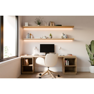 Sienas gaismeklis balts KIPPO