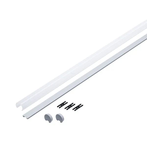 LED profiil hajutiga 2m alumiinium, satiin TUBE