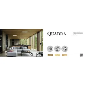 Pinnapealne LED laevalgusti QUADRA WOODLINE 300x300 24W IP20 3000K 1430lm tamm