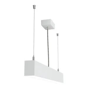 Pakabinamas šviestuvas LOOK 0,6 m 23W IP20 4000K 1820 lm sidabrinis