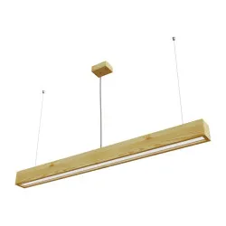 Rippvalgusti LOOK WOODLINE 0,6m 17W IP20 3000K 2364lm mänd