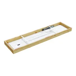 Paviršinė LED šviestuvas LONG WOODLINE 42W IP20 4000K 3950 lm pušis