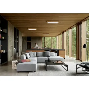 Ceiling light QUADRA WOODLINE 600x600 40W IP20 4000K 3320lm Ash