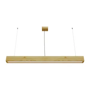 Pendant light LOOK WOODLINE 0,6m 17W IP20 3000K 2364lm Pine