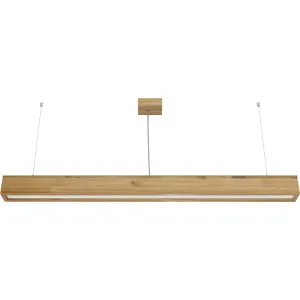 Riippuvalaisin LOOK WOODLINE 1,2 m 36 W IP20 3000 K 3000 lm Tammi