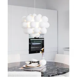 Baltas pakabinamas šviestuvas GROSS