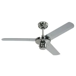 Ceiling fan chrome INDUSTRIAL
