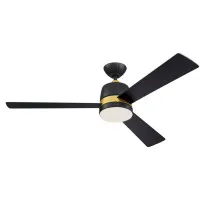 Kattotuuletin kaukosäätimellä, musta TRISTAN