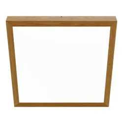 Paviršinis LED lubų šviestuvas QUADRA WOODLINE 600x600 40W IP20 4000K 3320 lm riešutas