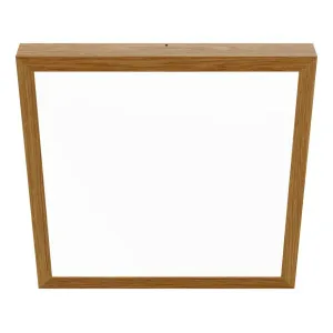 Pinnapealne LED laevalgusti QUADRA WOODLINE 600x600 40W IP20 4000K 3320lm tamm