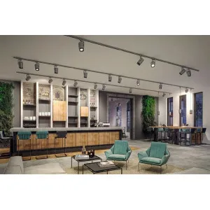 ProRail3 pakabinamas šviestuvas matinio chromo, E27, max. 50W CORUS